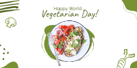 Happy Vegetarian Day! Twitter Post