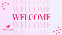 Gradient Sparkly Welcome Video