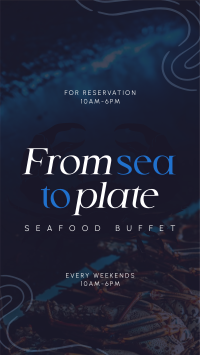 Seafood Cuisine Buffet Facebook Story