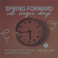 Daylight Saving Begins Instagram Post