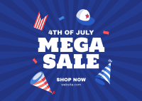 Independence Mega Sale Postcard