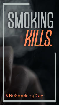 Minimalist Smoking Day Facebook Story