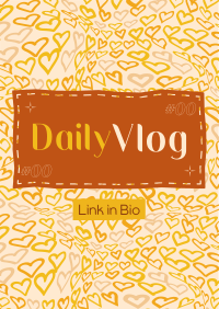 Hearts Daily Vlog Flyer