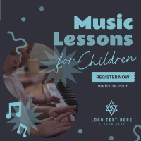 Music Lessons for Kids Linkedin Post