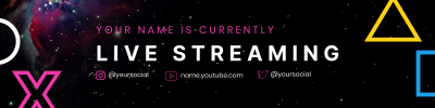 Space Escape Twitch Banner Image Preview