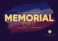 Memorial Day Postcard example 4