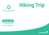 Hiking Trip Postcard Design