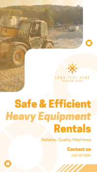 Corporate Heavy Equipment Rentals Instagram Story