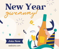 New Year Giveaway Facebook Post Design