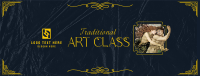 Traditional Art Class Facebook Cover Design