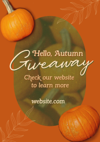 Hello Autumn Giveaway Flyer