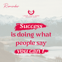 Success Motivational Quote Instagram Post Design