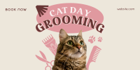 Cat Day Grooming Twitter Post