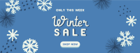 Decorative Winter Sale Facebook Cover Image Preview