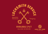 Locksmith Postcard example 1