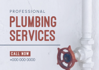 Professional Plumbing Postcard