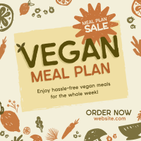 Organic Vegan Food Sale Instagram Post Design