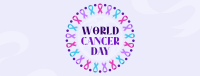 Cancer Day Ribbon Facebook Cover Design