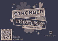 We're Stronger than Cancer Postcard