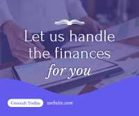 Finance Consultation Services Facebook Post