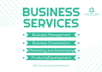 Business Services Offers Postcard