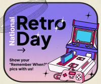 Unique Retro Day  Facebook Post