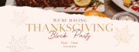 Elegant Thanksgiving Party Facebook Cover