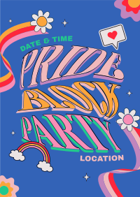 Hippie Pride Party Poster