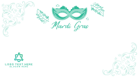 Decorative Mardi Gras Zoom Background Design