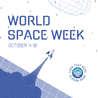 World Space Week Instagram Post Design