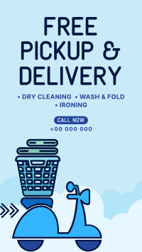 Laundry Pickup and Delivery Facebook Story Image Preview