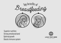 Breastfeeding Benefits Postcard