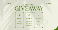 Elegant Giveaway Steps Facebook Ad