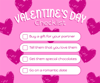 Valentine's Checklist Facebook Post