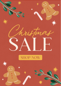 Rustic Christmas Sale Poster