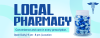 Minimal Pharmacy Facebook Cover Image Preview