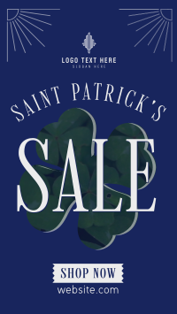 St. Patrick's Sale Clover Instagram Story Image Preview