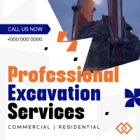 Professional Excavation Services Instagram Post