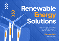 Renewable Energy Solutions Postcard