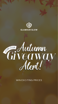 Autumn Giveaway Alert TikTok Video Image Preview