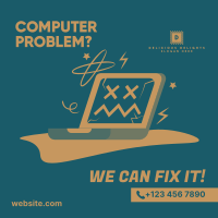 Computer Problem Repair Instagram Post