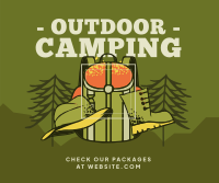 Outdoor Campsite Facebook Post