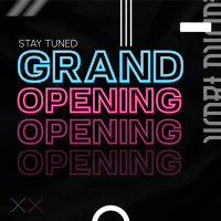 Neon Tokyo Opening Instagram Post Design