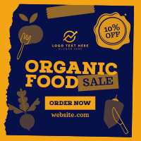 Organic Food Sale Instagram Post Design