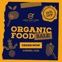 Organic Food Sale Instagram Post