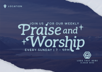 Praise & Worship Postcard