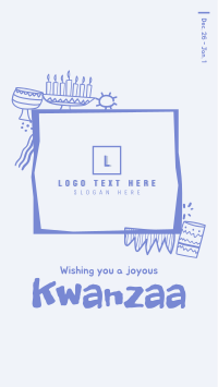 Kwanzaa Doodle Instagram Story