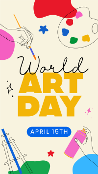 World Art Day Facebook Story