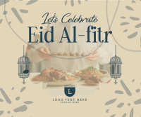 Eid Al Fitr Greeting Facebook Post