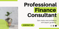 Modern Professional Finance Consultant Agency Twitter Post